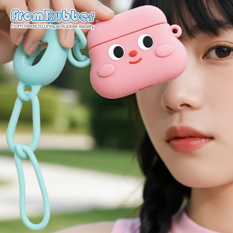 Silicone Earphone Case Lanyard View