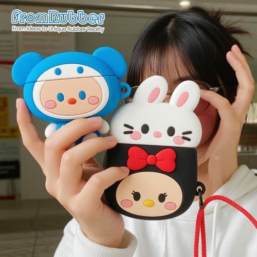 Cute Cartoon Silicone Power Bank Cover – Soft, Durable & Fun Protection Case