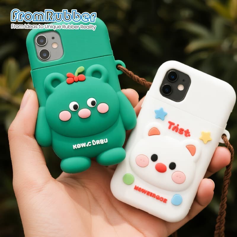 Silicone phone case batch packed for export