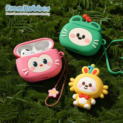 Stylish Colorful Silicone Earphone Cover for Charging Case
