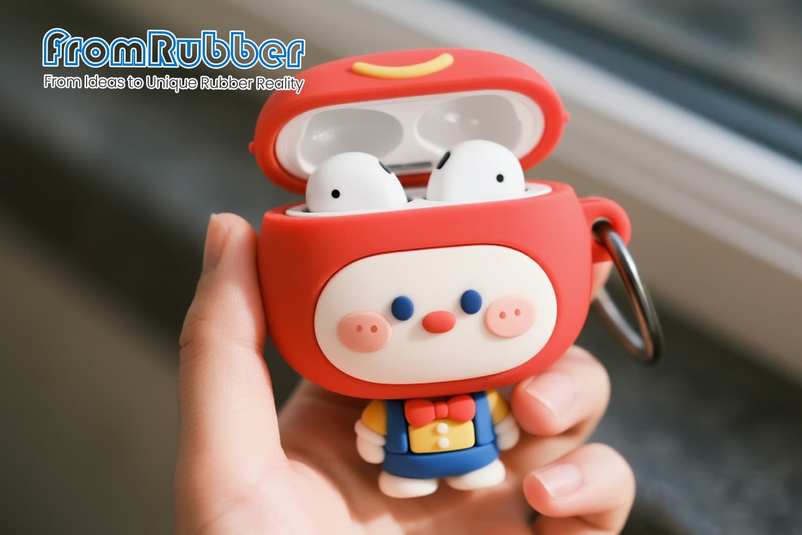 Colorful Silicone Earphone Cover Display