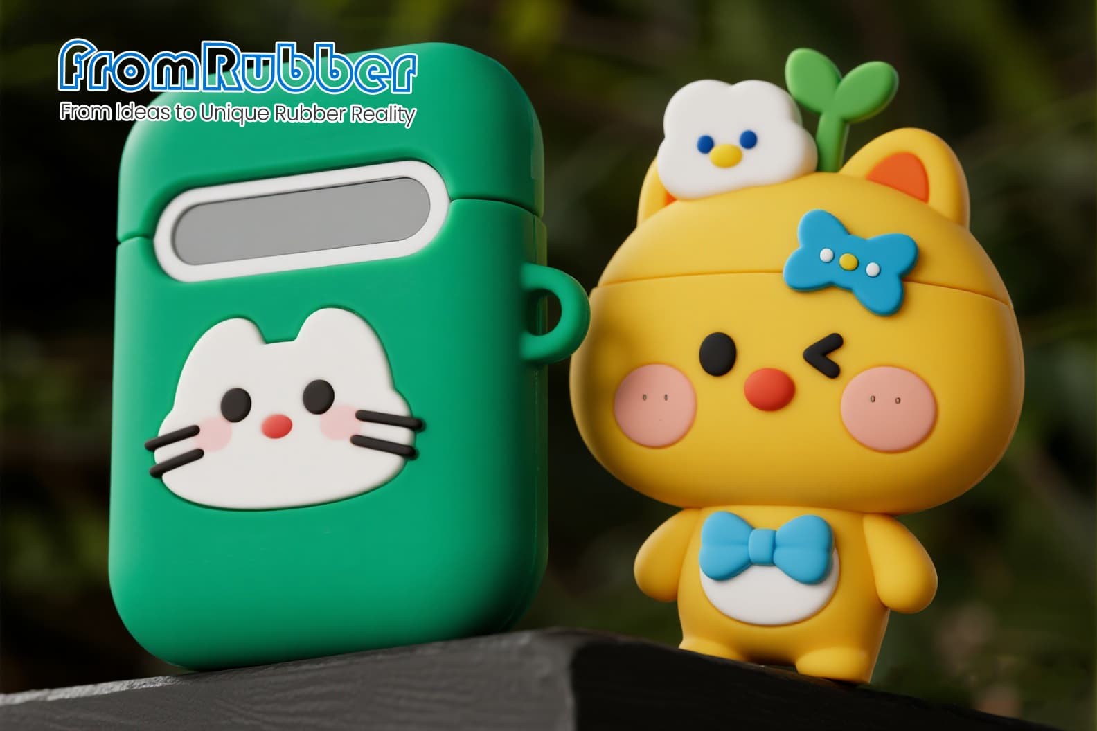 Portable Cute Silicone Power Bank Case shown in a handbag and in hand