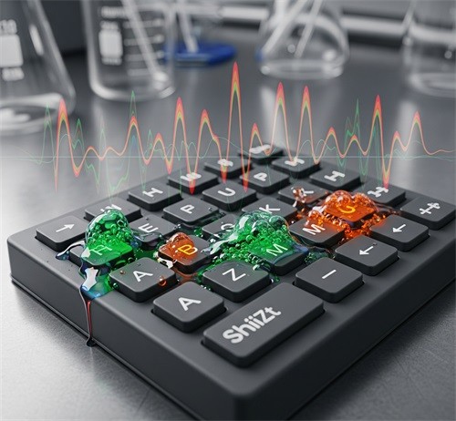 Silicone rubber keypad resisting chemicals and temperature extremes