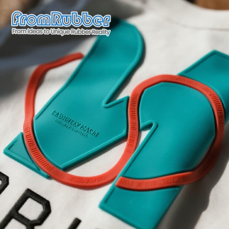 Silicone Letter Patch on White T-shirt
