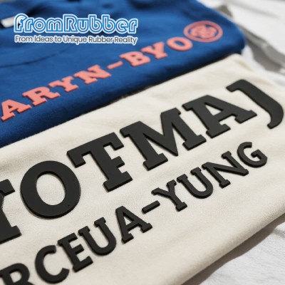 Heat Transfer Letter Silicone Patches Used for T-shirts and Sweatshirt