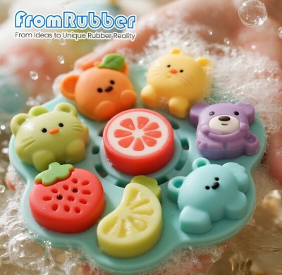 Colorful Silicone Water Play Toys – Floating Silicone Bath Toys