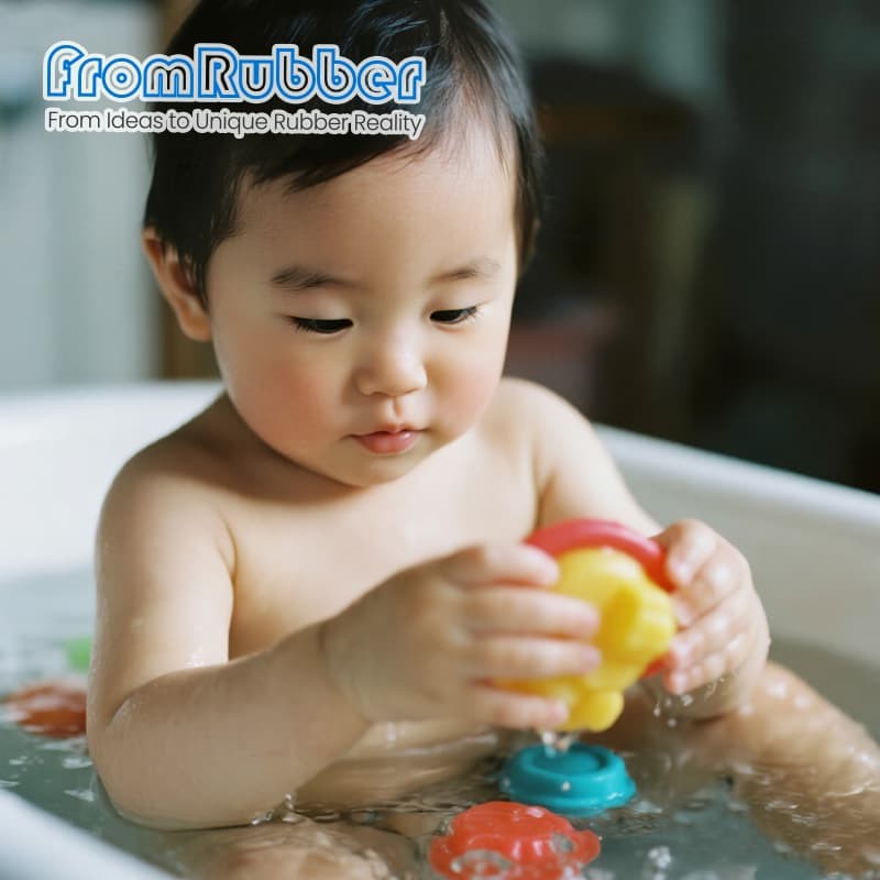 Silicone bath toy suitable for different ages