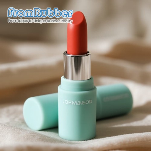 Fashionable Personalized Custom Logo Lipstick Silicone Case – Durable & Compact
