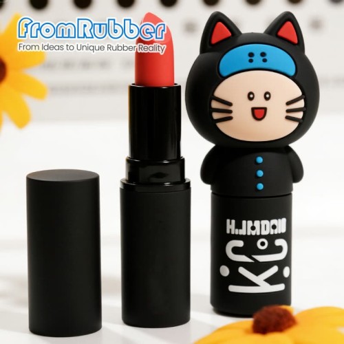 Custom Silicone Lipstick Holder Lip Gloss Silicone Case | Cute & Cartoon