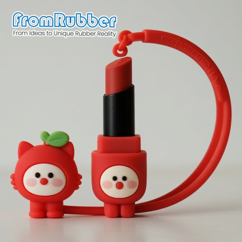 Creative silicone lipstick case - front view