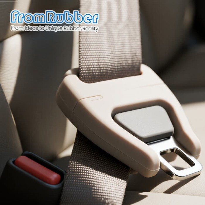Custom Seat Belt Buckle Guard Silicone Sleeve - Car Interior Trim Protection