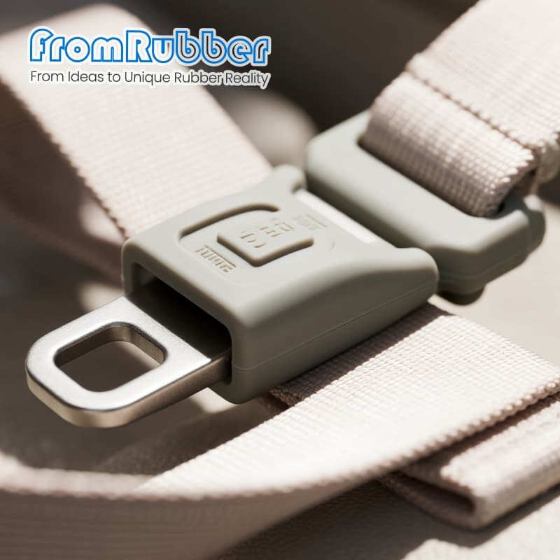 Stylish silicone seat belt buckle sleeve options