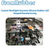 Custom Backlight Keymats Silicone Rubber LED Keypad Manufacturing