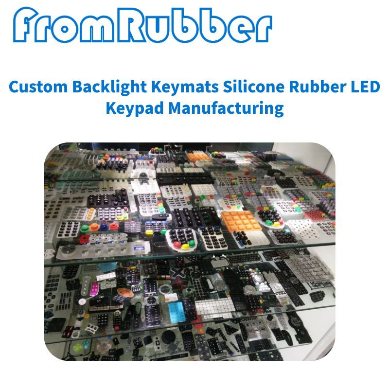 Custom Backlight Keymats Silicone Rubber LED Keypad Manufacturing