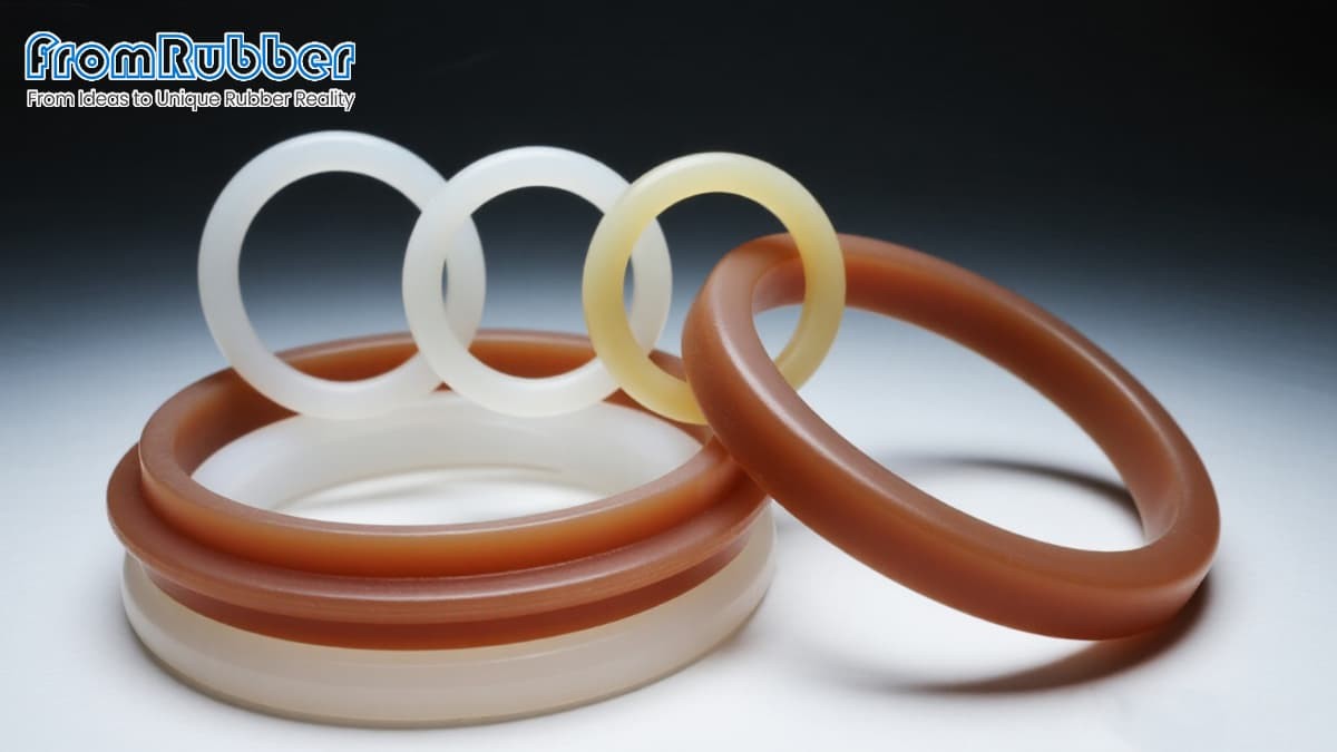 Banner image comparing silicone and rubber seals applications