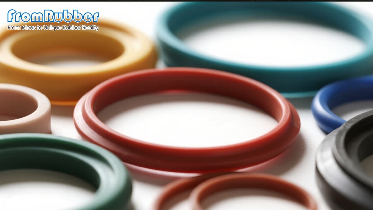 Banner image showing silicone and rubber seals comparison