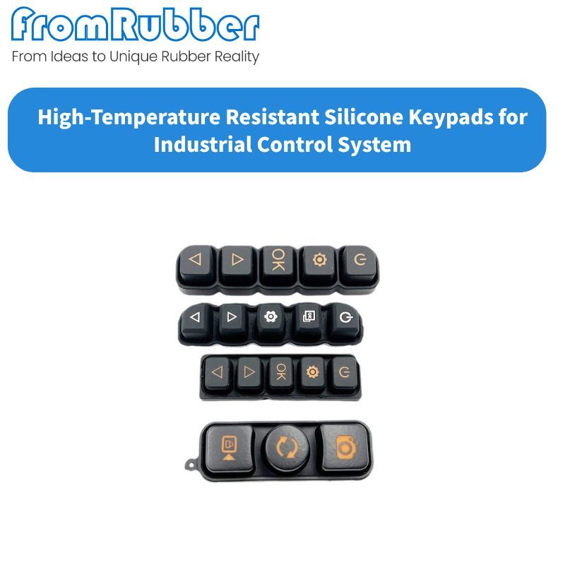 High-Temperature Resistant Silicone Keypads for Industrial Control Systems