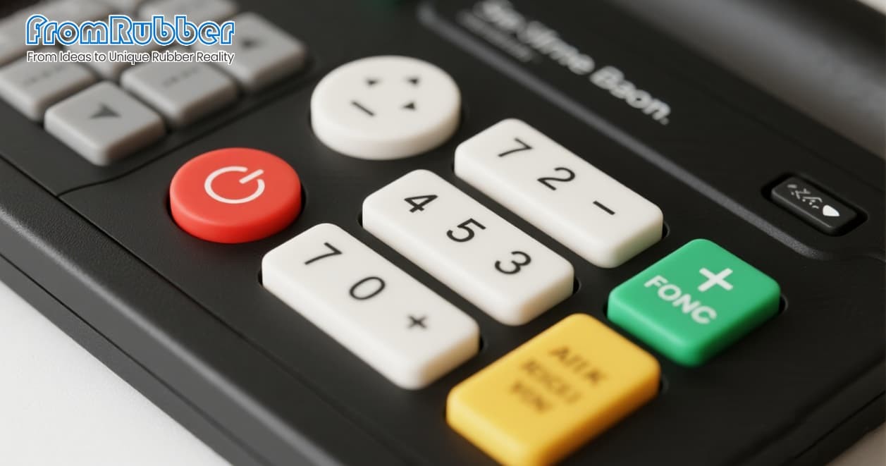 Custom silicone keypad designed for legacy equipment