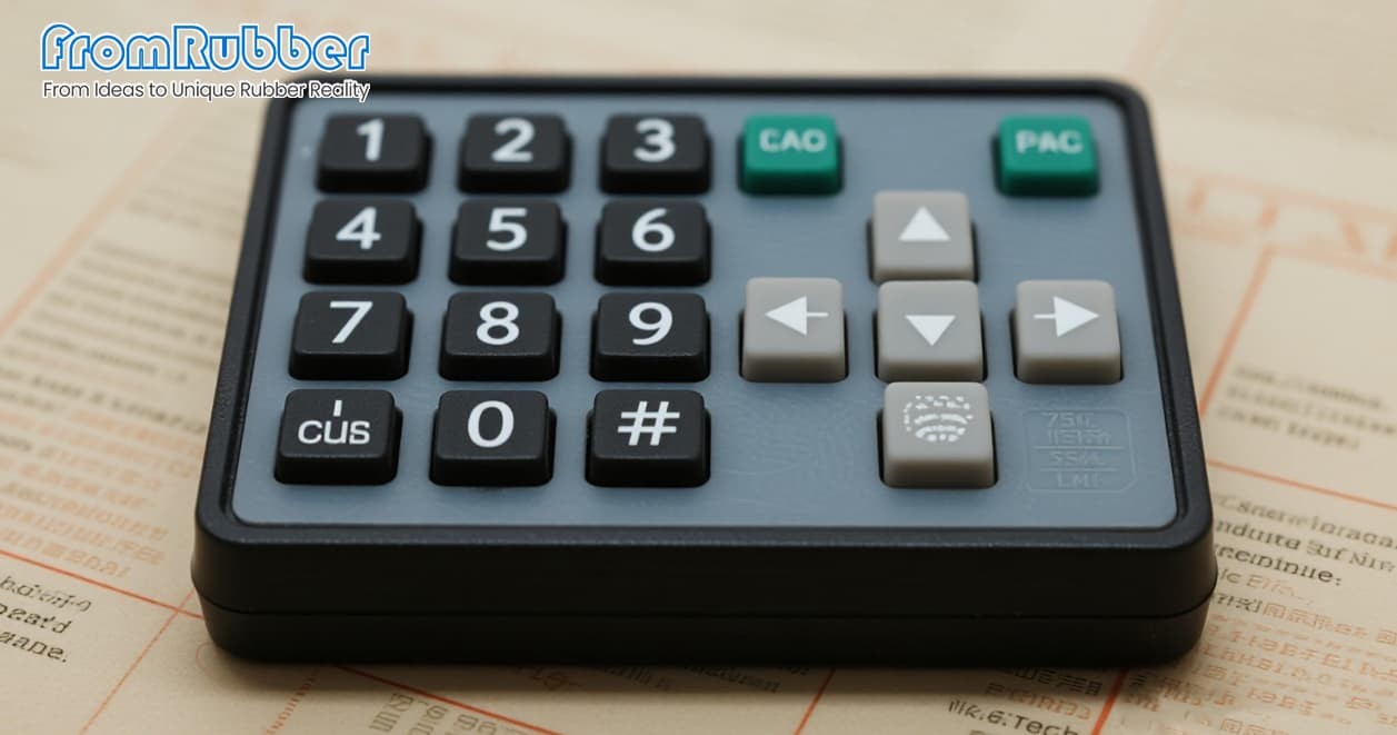 Process of updating silicone keypad designs for legacy equipment