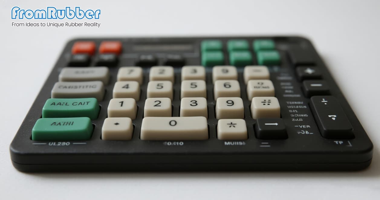 Engineers collaborating on rubber keypad design and development