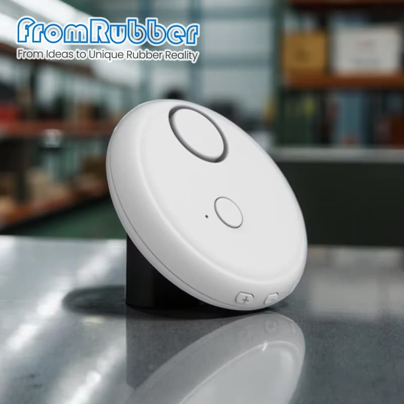 Round Plastic Housing showing internal layout for PCB, battery, and buzzer integration