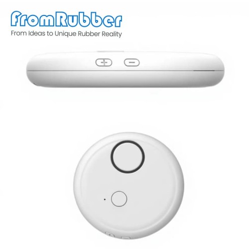 Round Plastic Housing with Buzzer Cavity for Smart Home Security Vibration Alarm