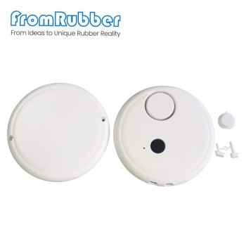 Round Plastic Housing with Buzzer Cavity for Smart Home Security Vibration Alarm
