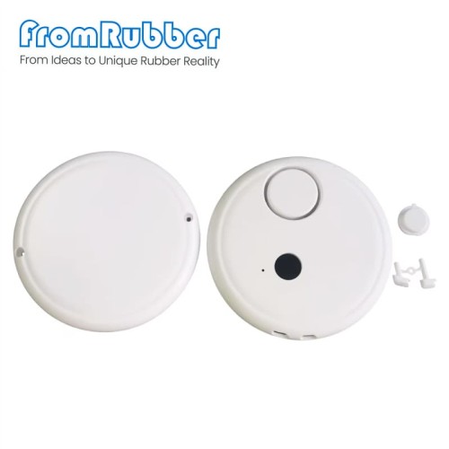 Round Plastic Housing with Buzzer Cavity for Smart Home Security Vibration Alarm