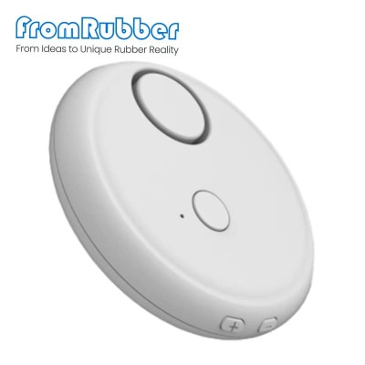 Round Plastic Housing with Buzzer Cavity for Smart Home Security Vibration Alarm
