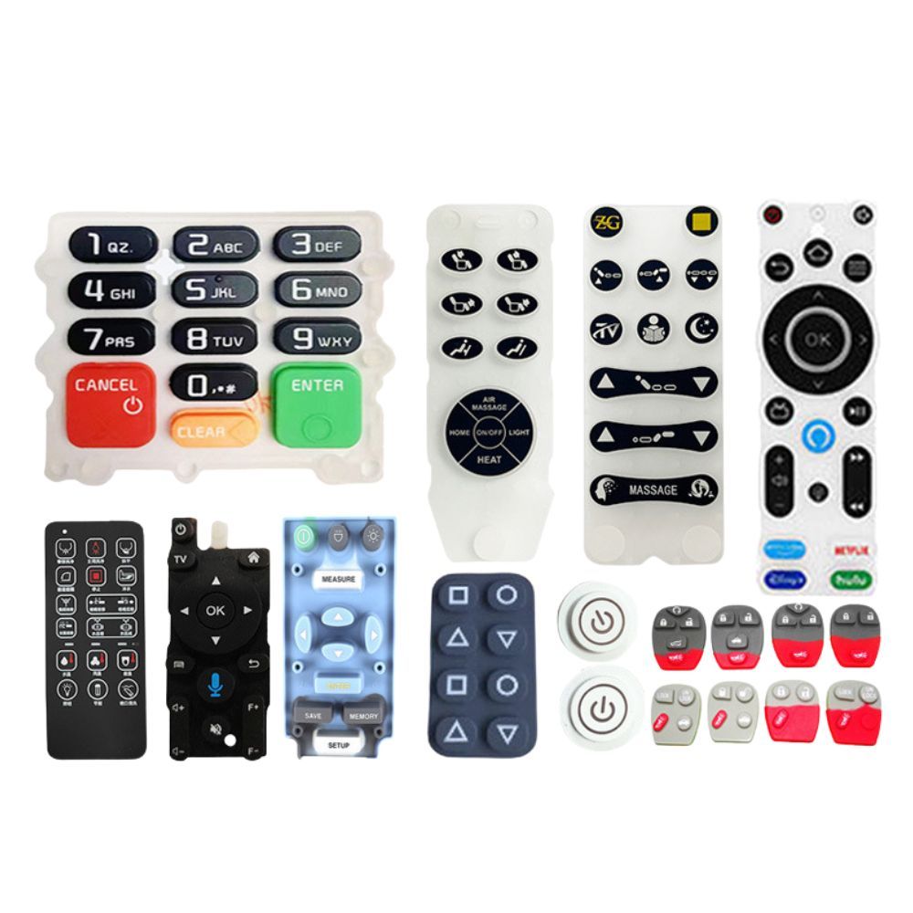 Silicone keypad design for modern electronics
