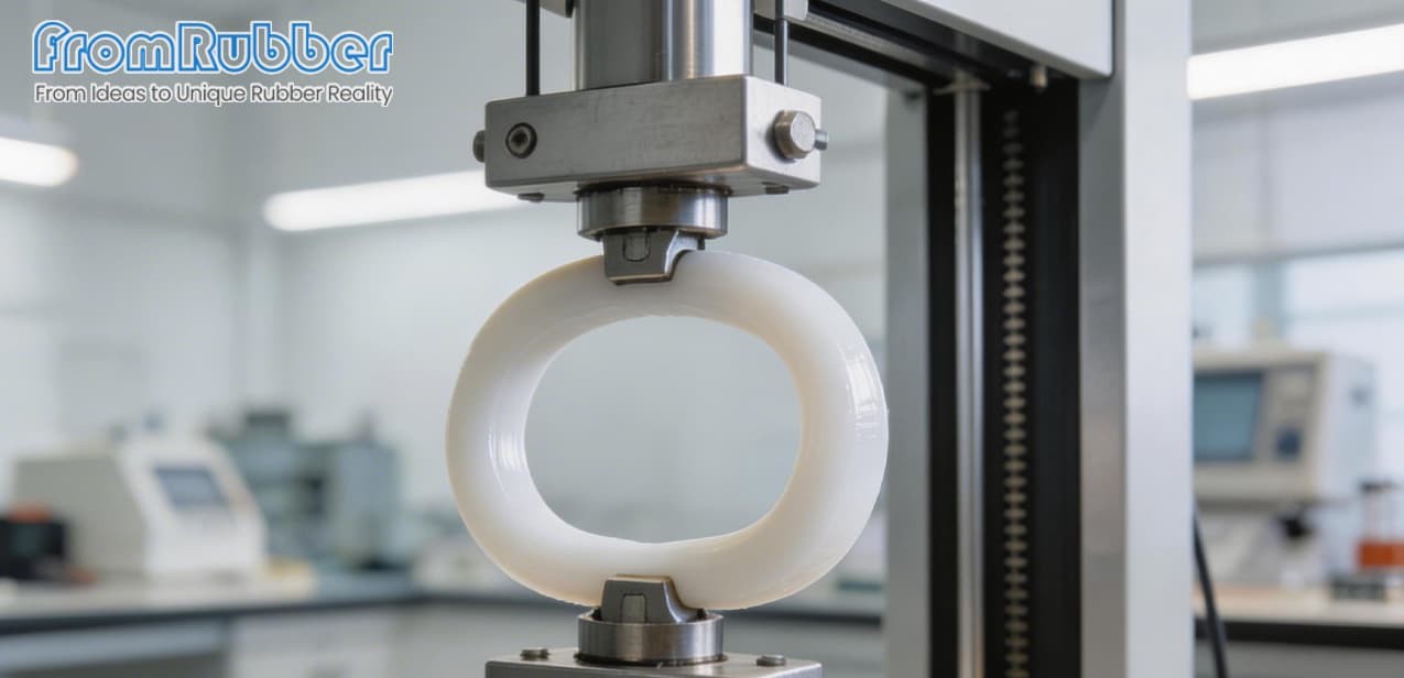 High tear strength silicone rubber component - durable flexible part for critical sealing applications