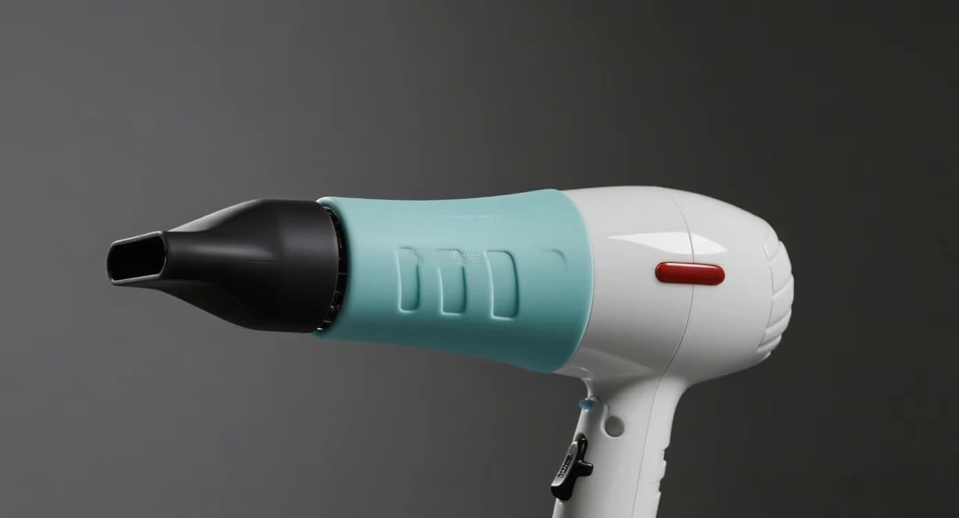How is a hair dryer silicone nozzle different from a regular plastic one?
