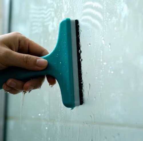 Struggling to Clean Shower Doors? The Secret to Spotless, Soap-Scum-Free Glass - Silicone Wiper