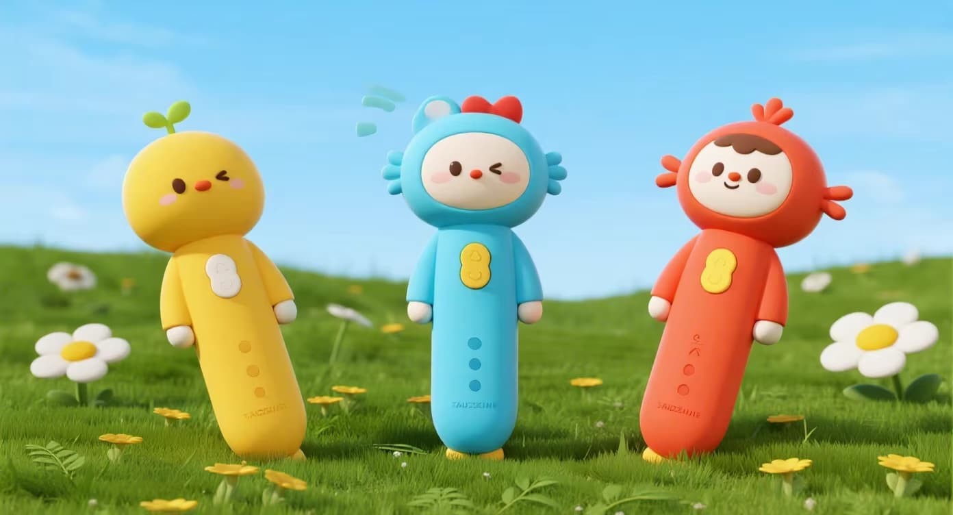 From Rubber custom cartoon silicone covers for talking pens - colorful, cute, and educational