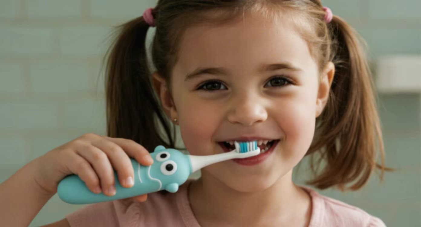 Parent reviewing From Rubber silicone toothbrush cover durability for teething toddler