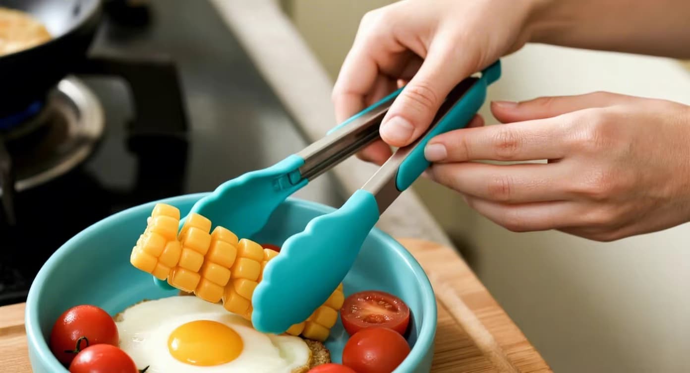 Serving Salad Like a Pro: The Gentle Touch of Silicone Food Tongs for Leafy Greens