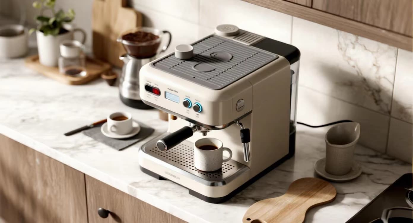 Does a Coffee Machine Silicone Top Mat Block or Allow Vent Cutouts for Espresso Machines?