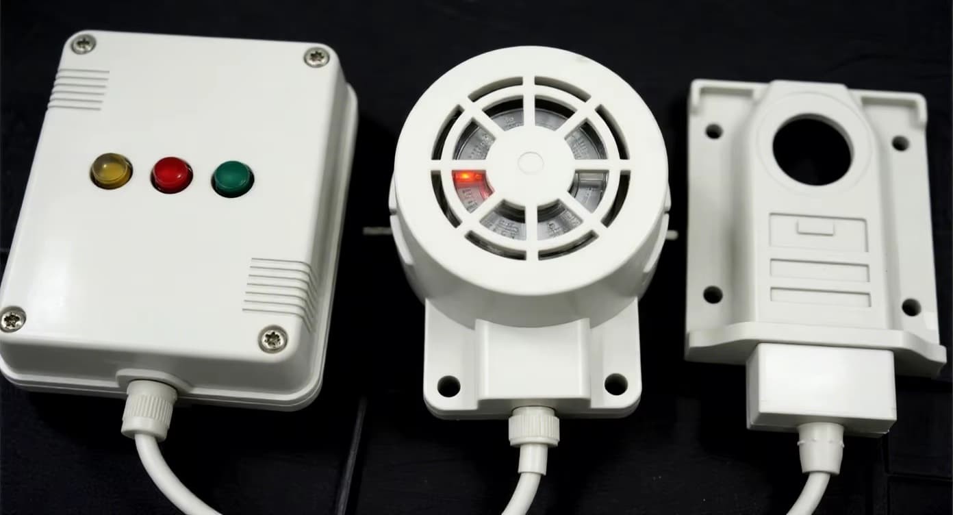 FromRubber reliable detector plastic enclosures deployed in gas detection and environmental monitoring systems worldwide