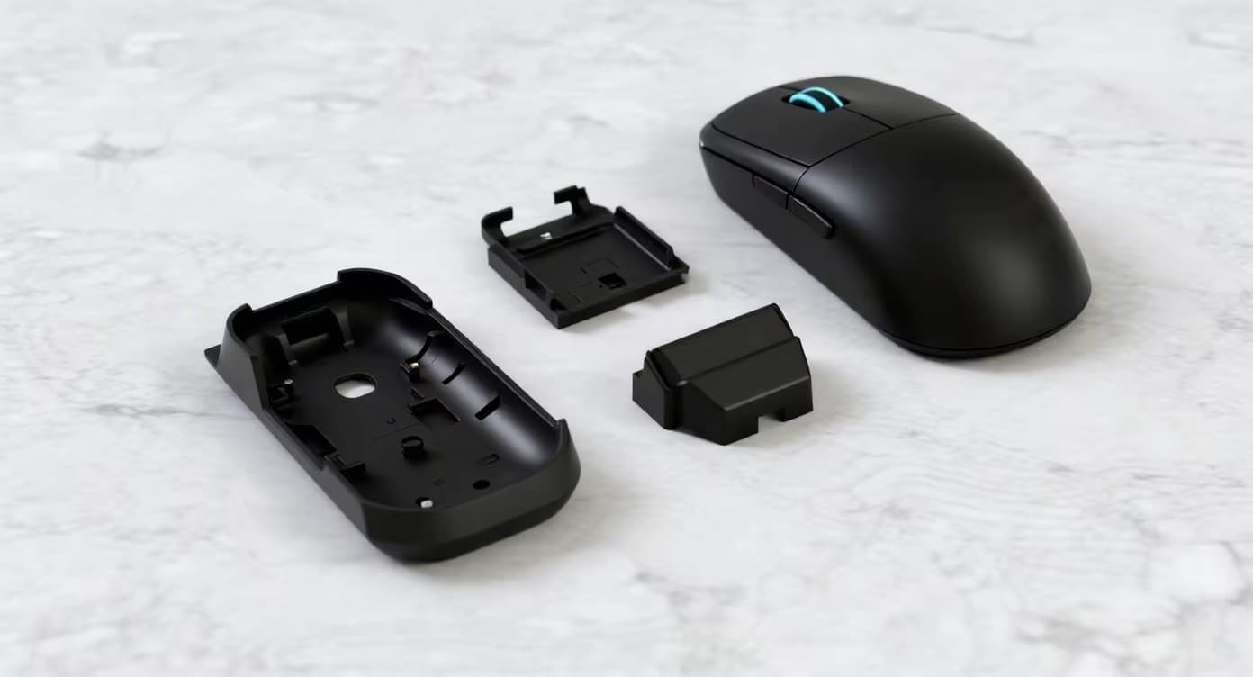 How long does it take to open a mold for a new mouse enclosure design?