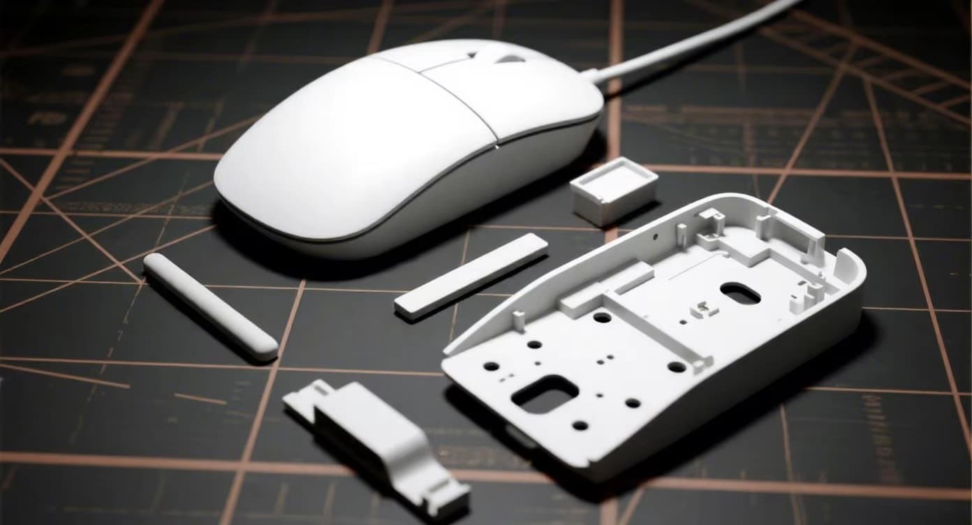 FromRubber manufacturing both mouse top cover and bottom base enclosure components in a single injection molding facility