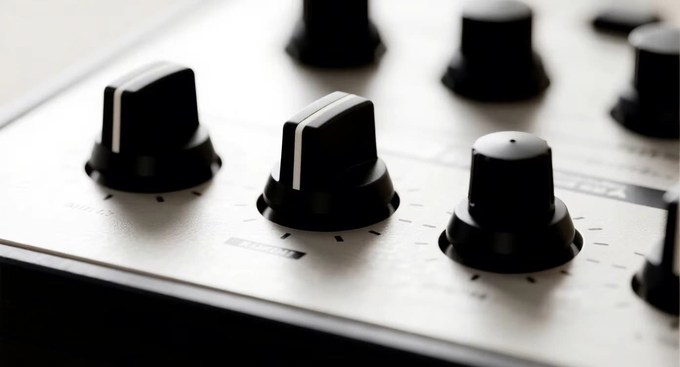 Anti-slip texture and knurling on plastic knob covers - FromRubber shows diamond knurl, line knurling, and custom grip patterns for switch knobs
