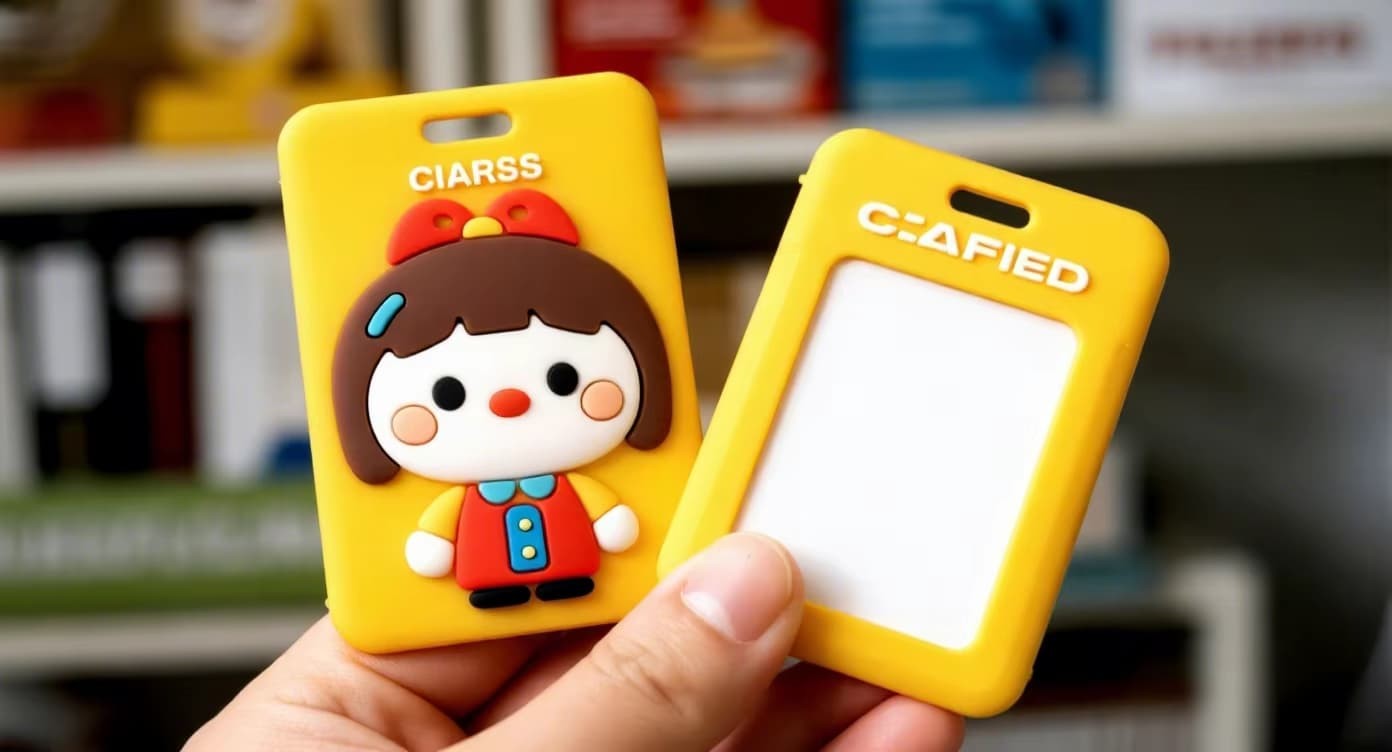 FromRubber custom cartoon silicone card holders with cute animal designs, perfect for family-friendly brand giveaways and promotional events