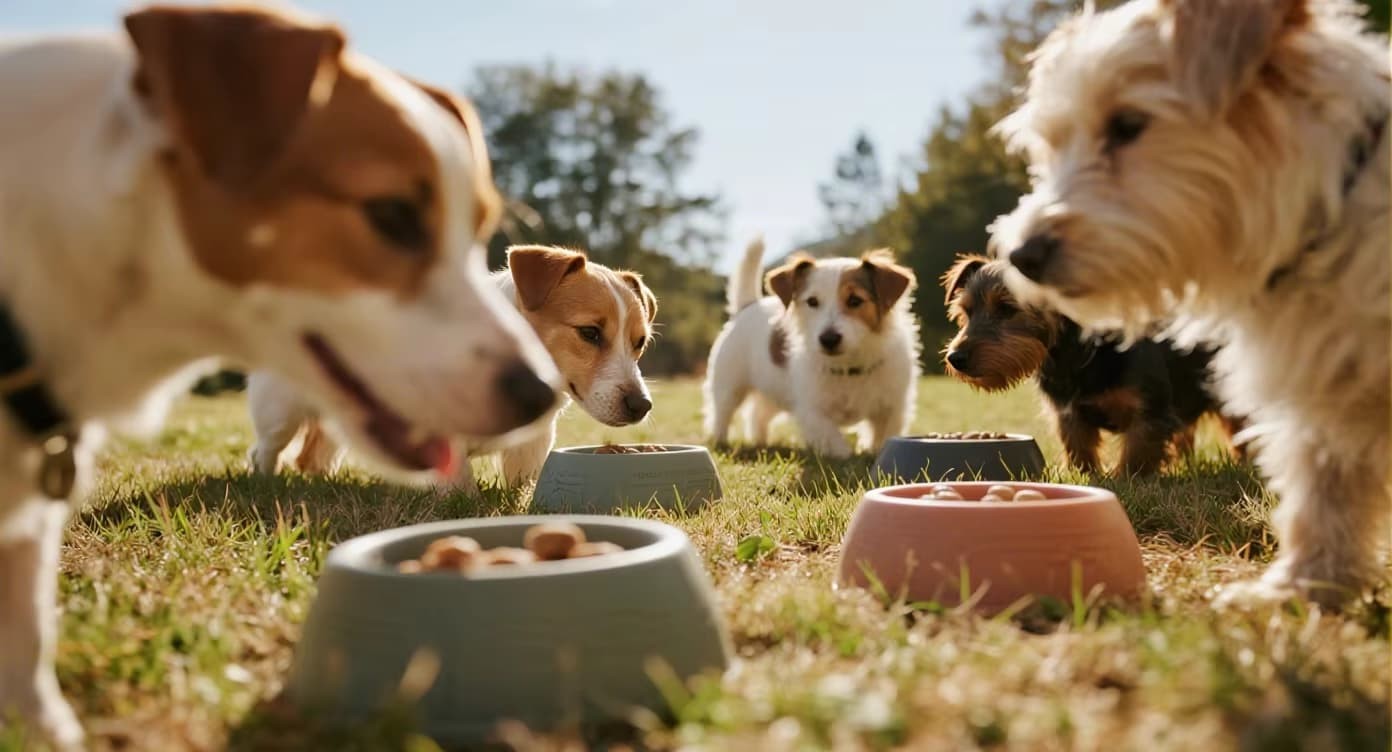 Managing Multiple Dogs at Mealtime: Using Silicone Slow Feeder Bowl Without Fighting