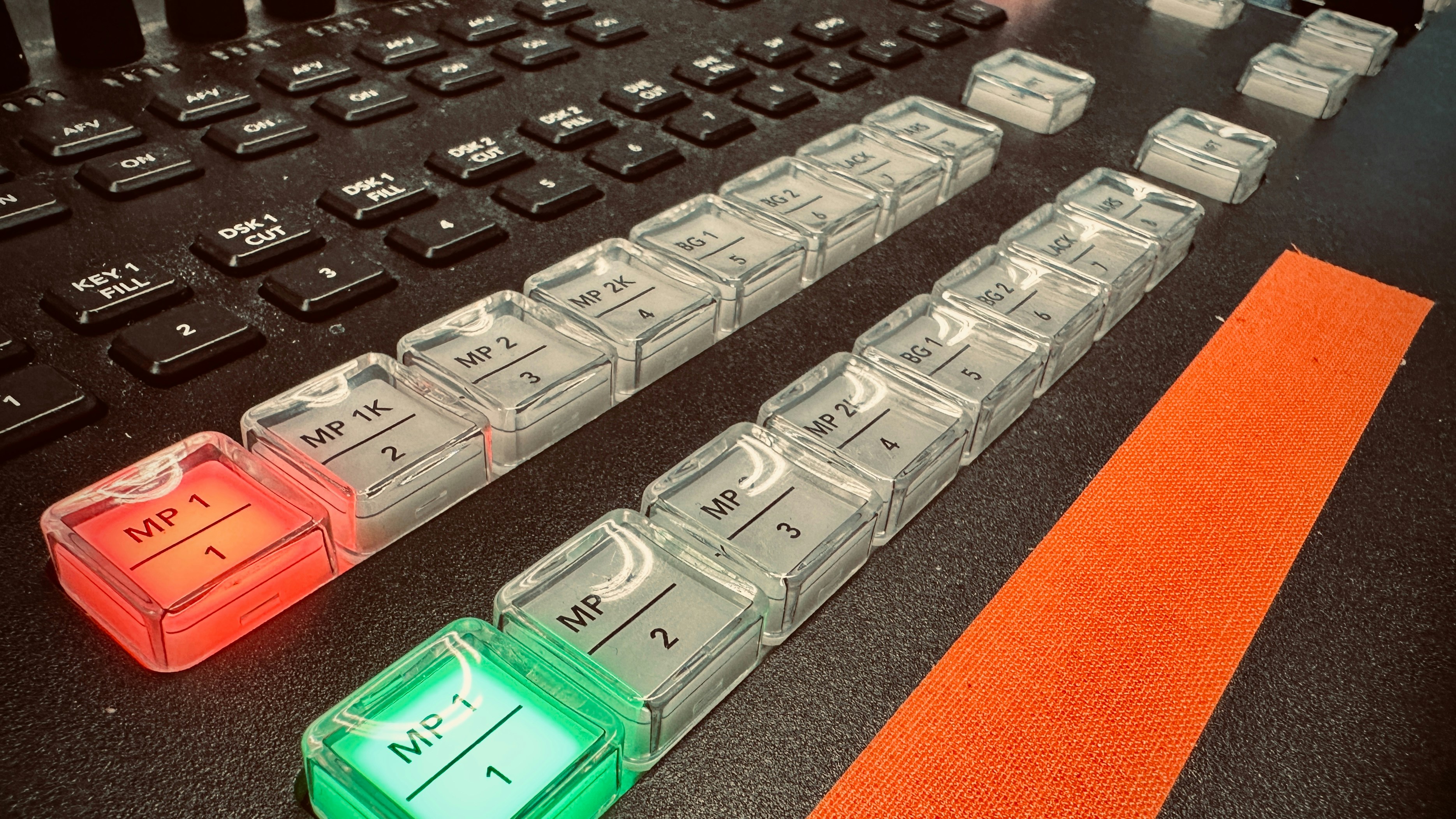 A Gantt chart illustrating the production timeline for custom silicone keypads