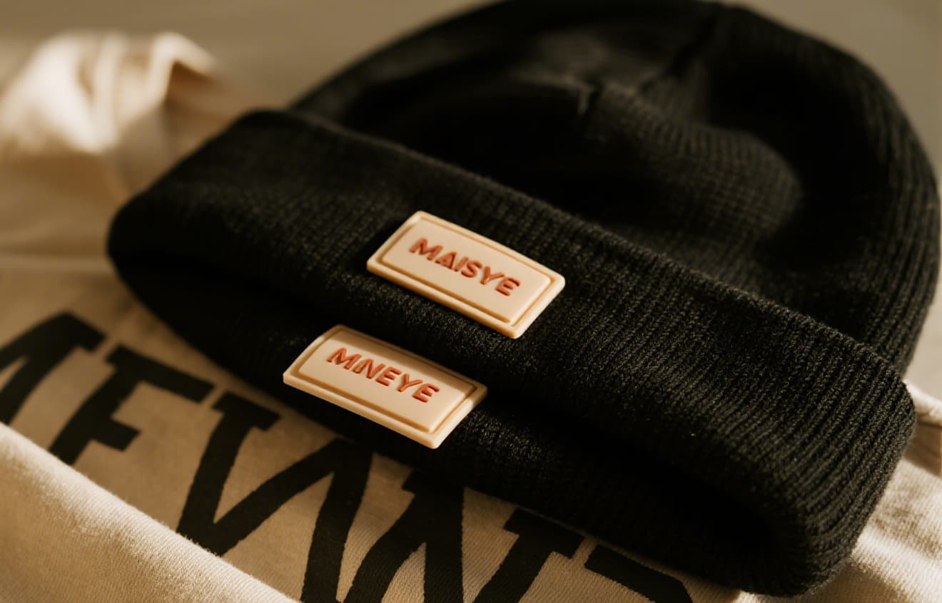 Clothing tags and labels detail