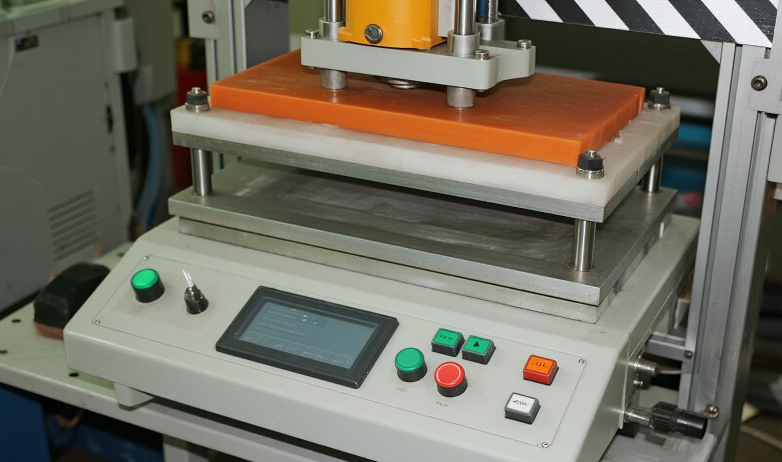 FromRubber in-house silicone keypad production line: molding, printing, laser engraving, and assembly in one closed loop