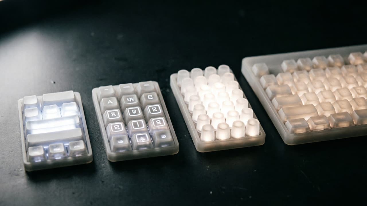 Comparison of backlit silicone keypad design options
