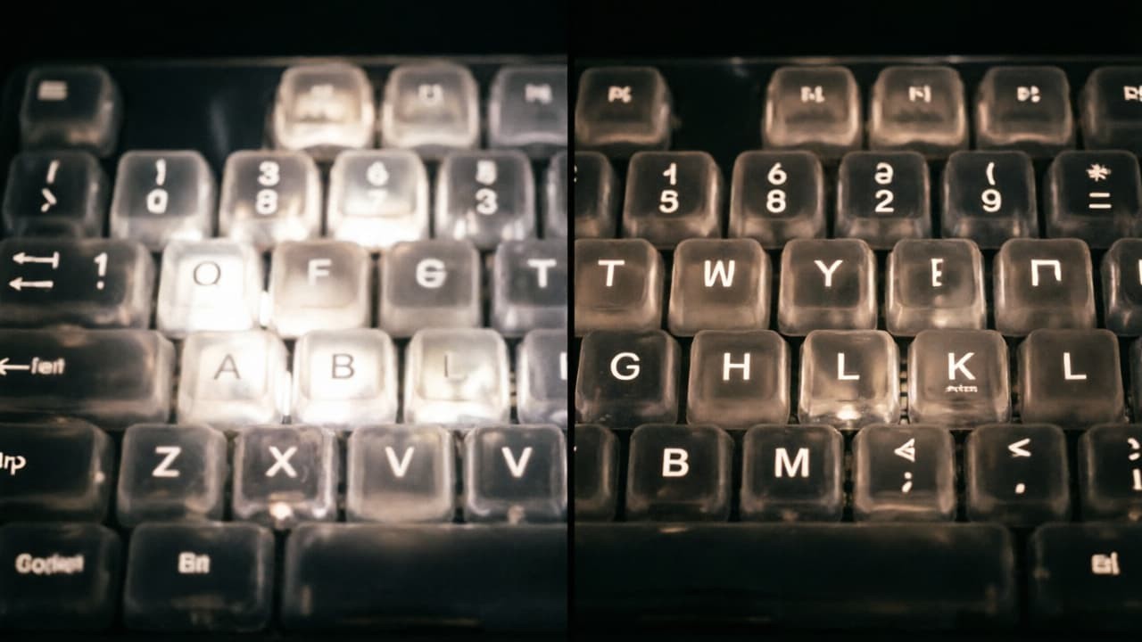 Light bleed versus controlled uniform backlighting on silicone keypads