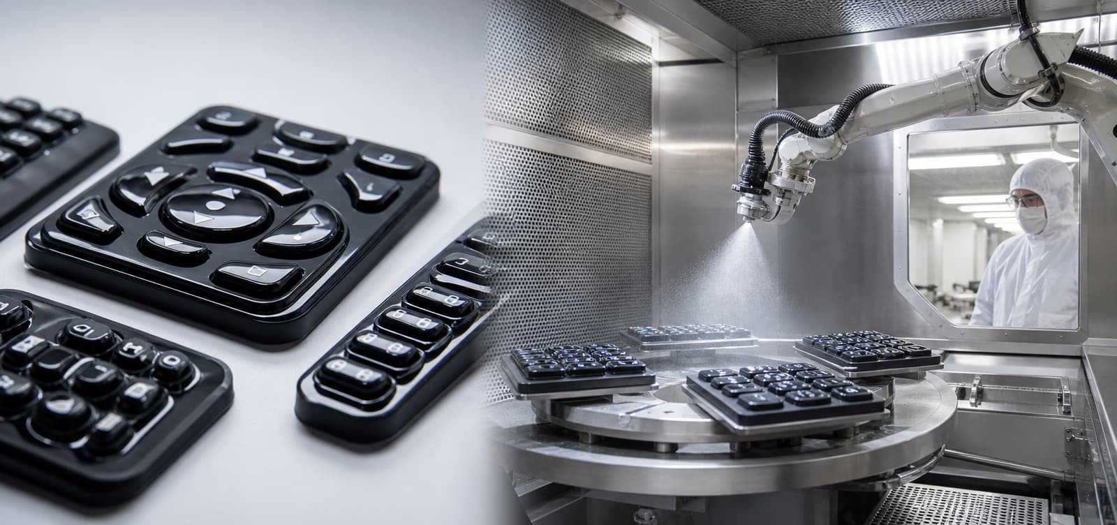Glossy Silicone Keypad: Mirror Mold vs Coating Methods