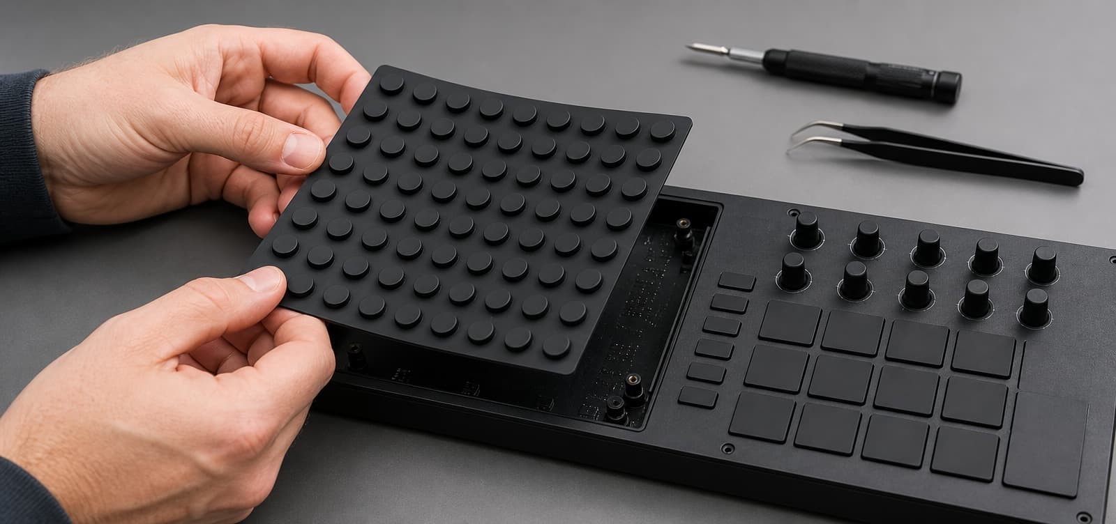 custom MIDI silicone button pads